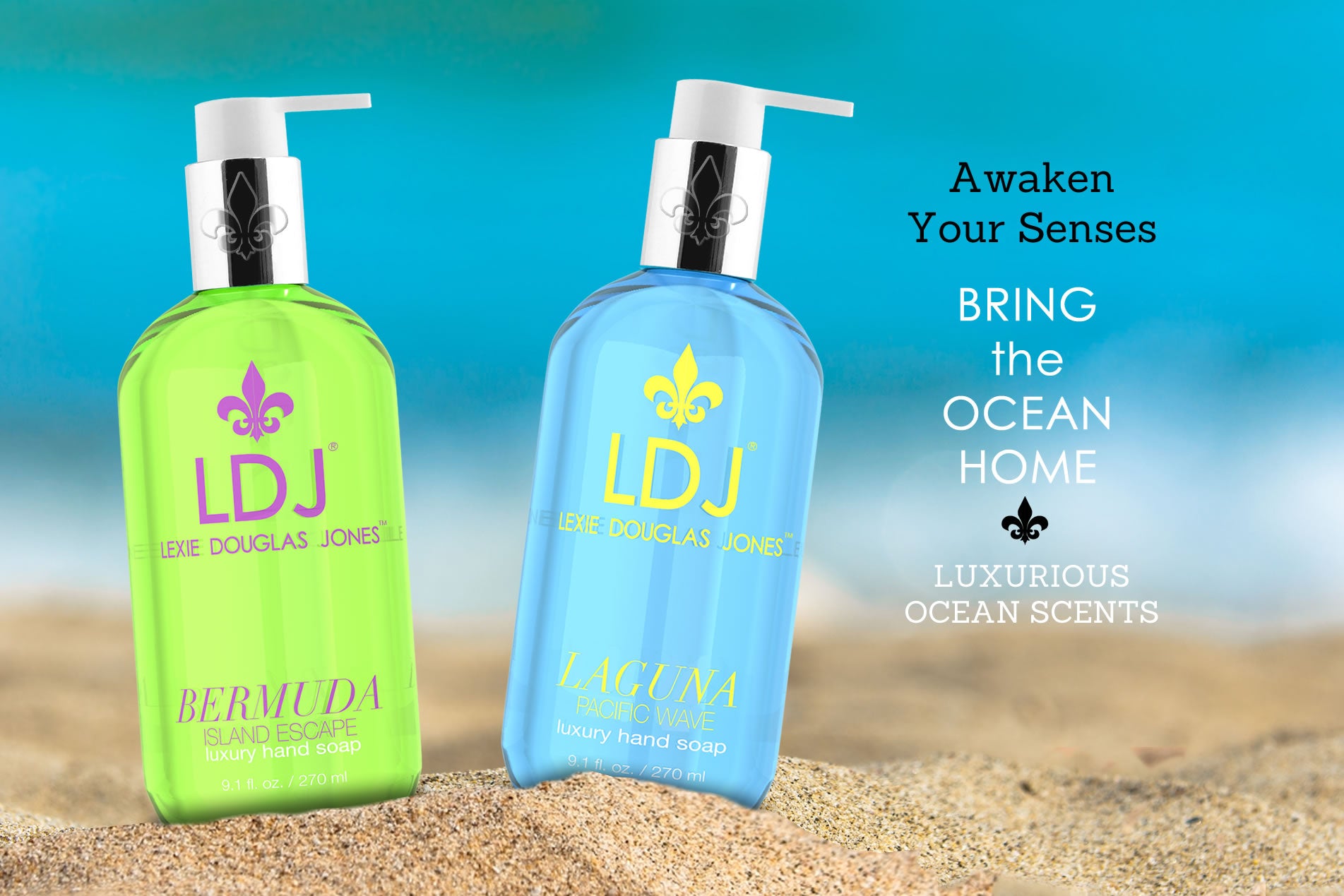 Awaken your senses - Bring the ocean home - Luxurious ocean scents